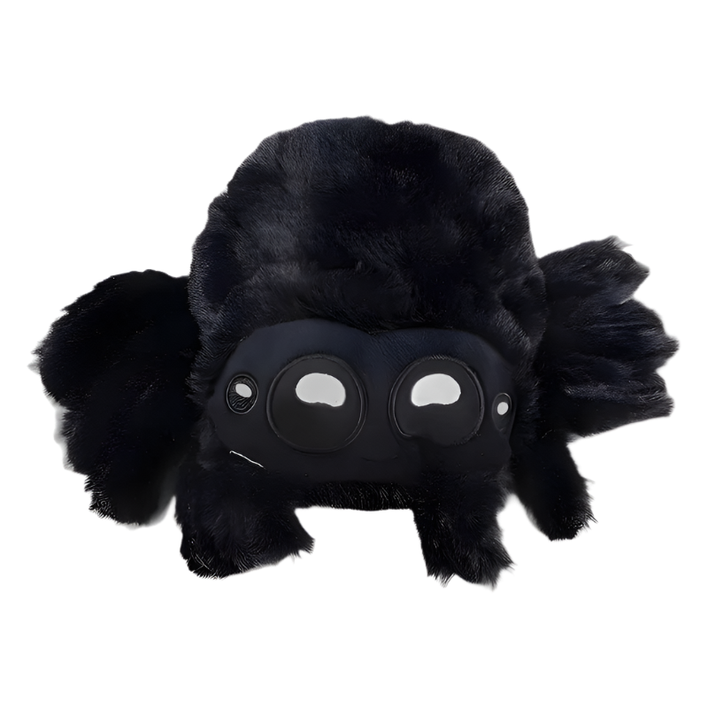 Snoot the Spider – Soft Plush Bug Black Front