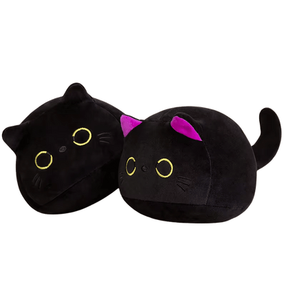 Midnight Meow – Soft Black Plush (Large Plush)