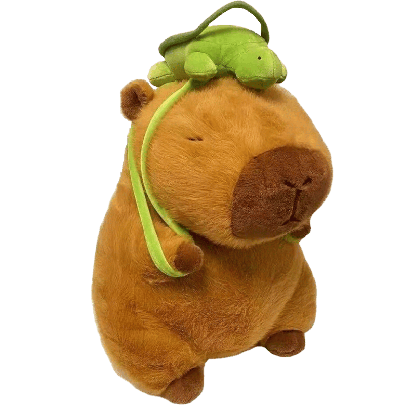 Capybara Soft Plush Turtle Backpack Hat