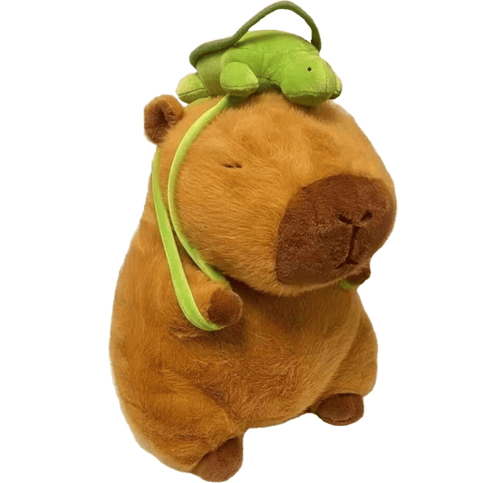 Capybara Soft Plush Turtle Backpack Hat