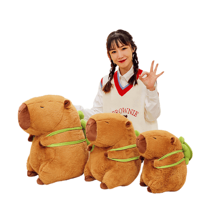 Capybara Soft Plush Turtle Backpack Peace Modeled Group