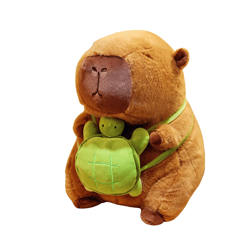 Capybara Soft Plush Turtle Backpack