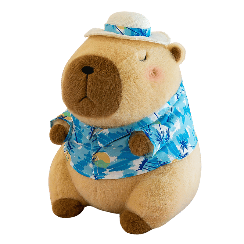 Sunny the Vacation Capybara – Tropical Plush Buddy