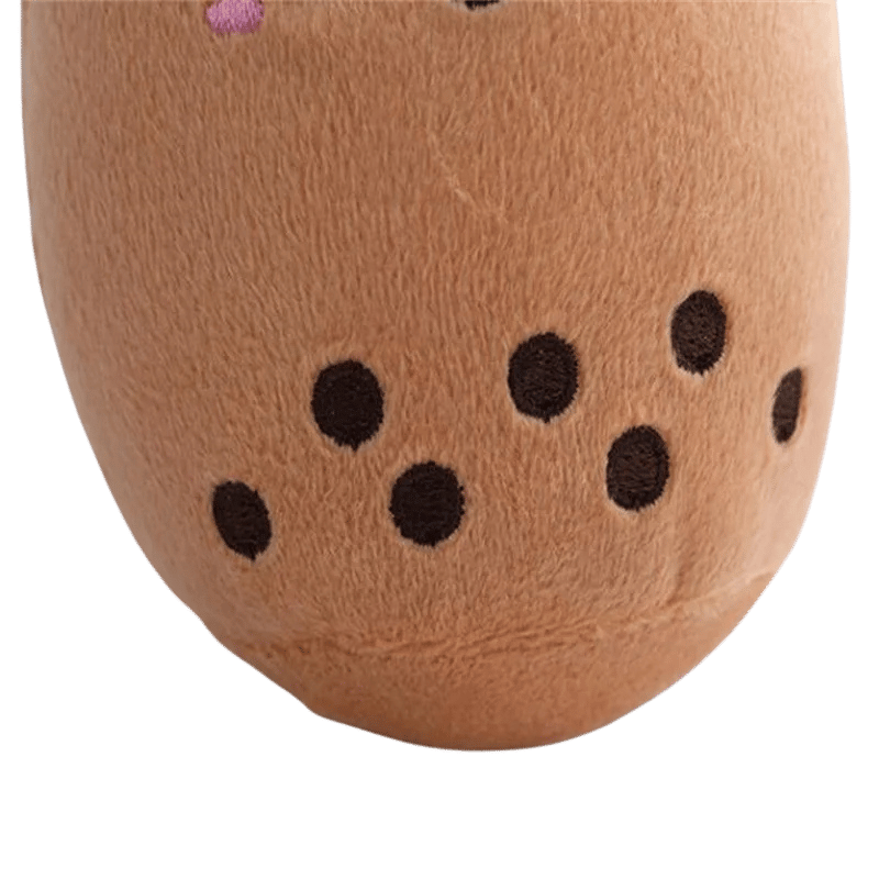 Bobaloo Mini Boba Plush Keychain Brown Bottom