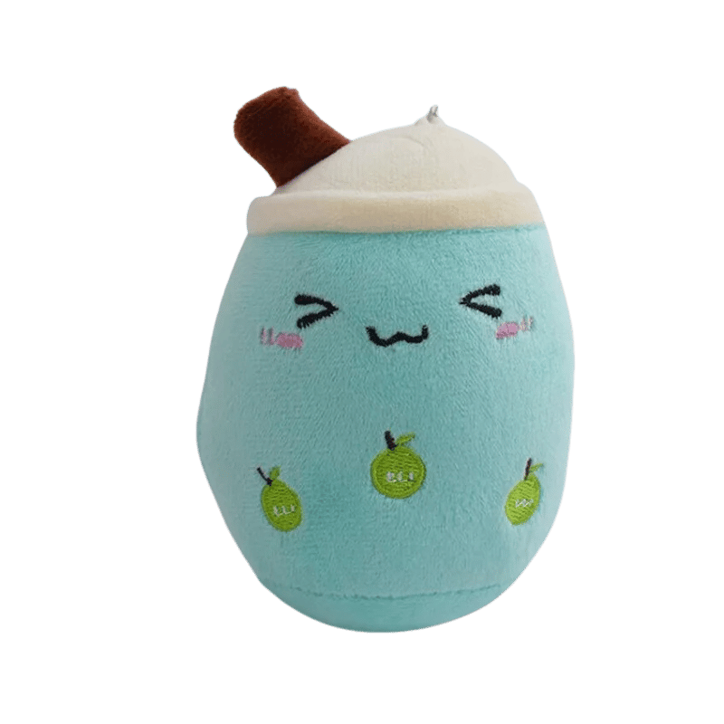 Bobaloo Mini Boba Plush Keychain Blue