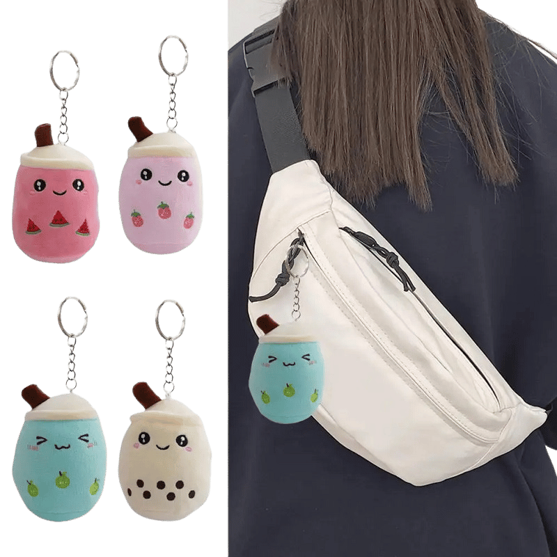 Bobaloo Mini Boba Plush Keychain Lifestyle