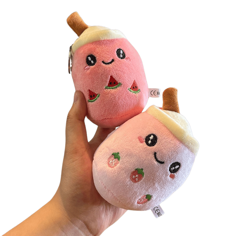 Bobaloo Mini Boba Plush Keychain Pair