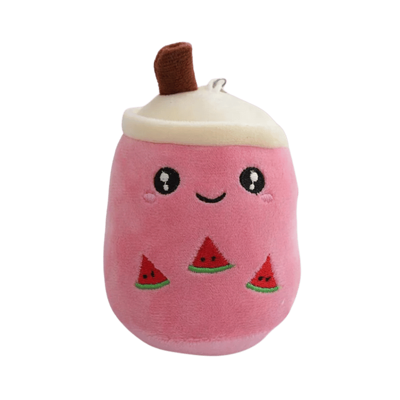 Bobaloo Mini Boba Plush Keychain Pink