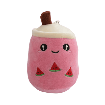 Bobaloo Mini Boba Plush Keychain Pink