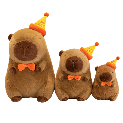 Bruno the Birthday Capybara – Plush Celebration Buddy Pair