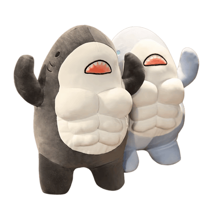 Chad the Shark Muscle Plush Soft Toy Pair