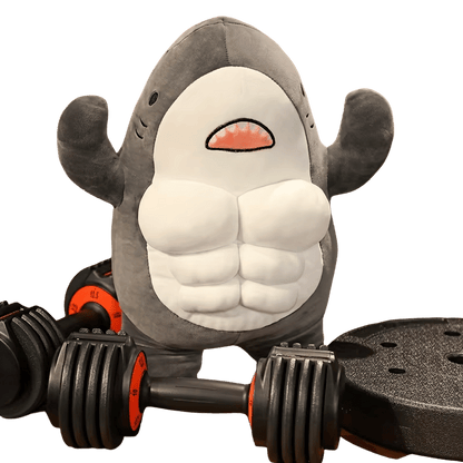 Chad the Shark Muscle Plush Soft Toy Weights