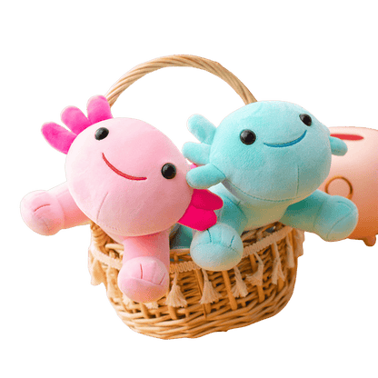 Nami Axolotl Plushie Basket