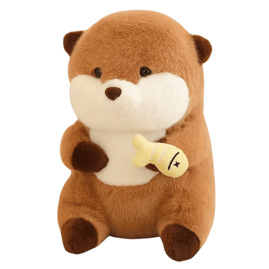 Ollie the Otter Soft Plush Toy Yellow Fish