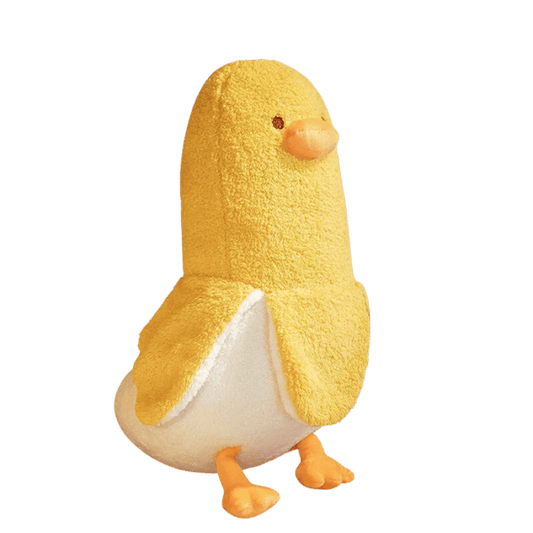 Quackers Banana Duck Soft Plush Toy Yellow
