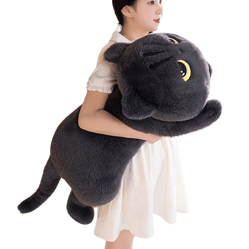 Shadow the Sleepy Cat Plush – Big, Soft, and Full of Attitude