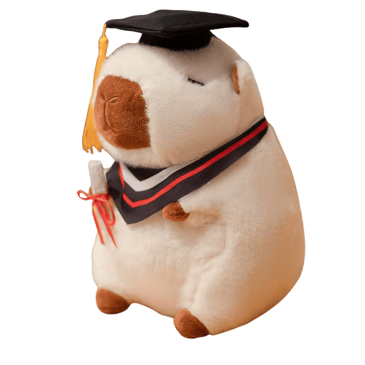 Smarty the Graduate Capybara Plush White