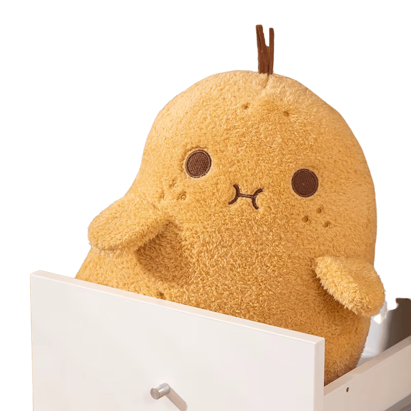 Tater the Potato Plush in Drawer