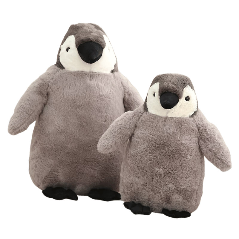 Tukku the Penguin Soft Plush Toy Side by Side