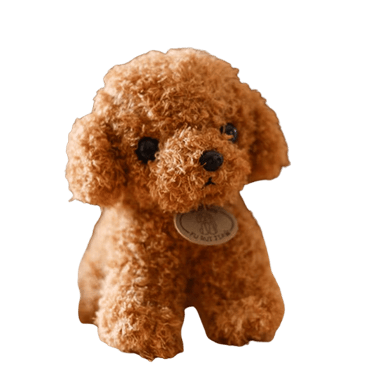 Woofy the Curly Pup 20cm Soft Plush Sitting